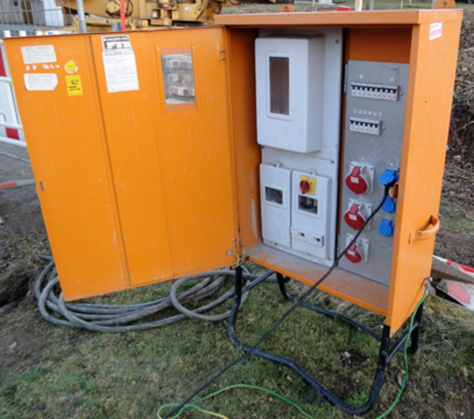 Baustromkasten bei Elektro Walther in Wiepersdorf